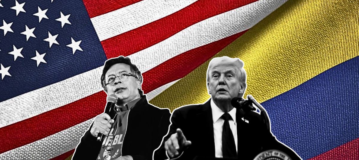 Gustavo Petro y Donald Trump.