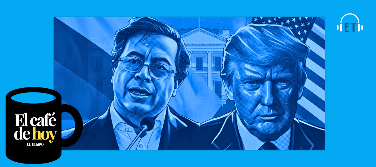Los mandatarios Gustavo Petro y Donald Trump se reunieron este martes en Washington.