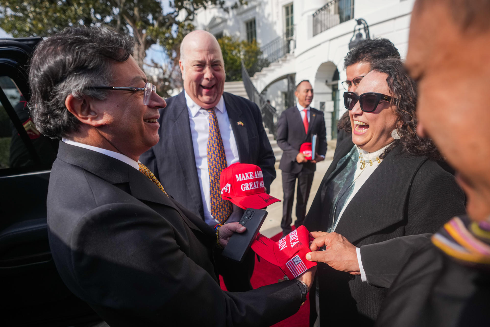 Fotografía cedida por la Presidencia de Colombia del mandatario, Gustavo Petro