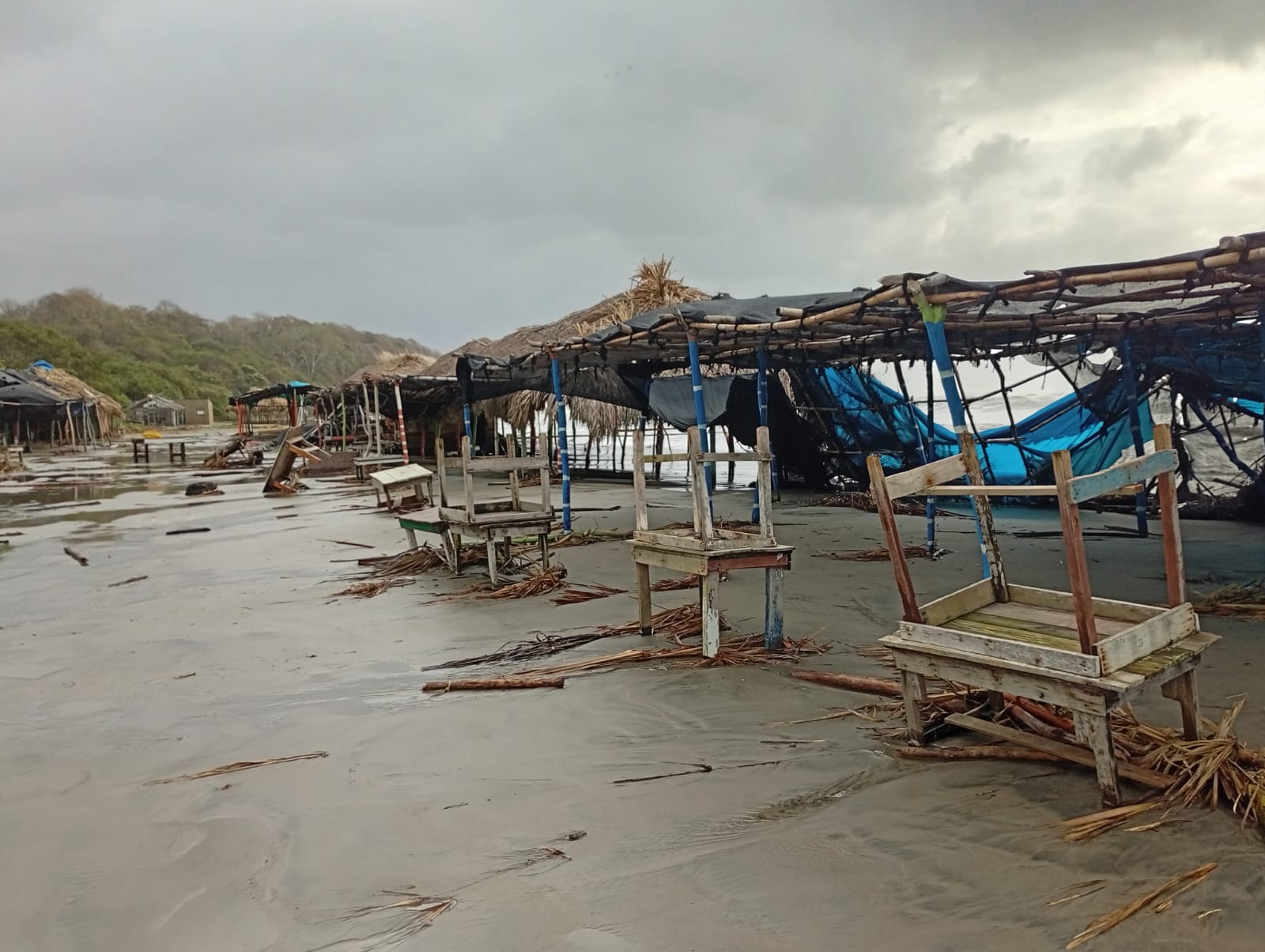 Inundaciones en Manzanillo, norte de Cartagena