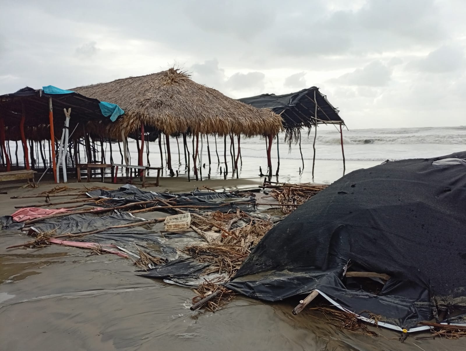 Inundaciones en Manzanillo, norte de Cartagena