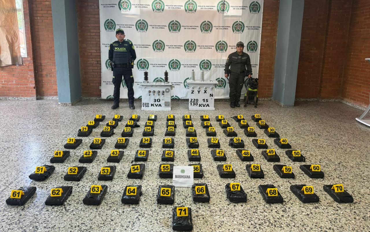 Incautación de droga en bodegas de envíos nacionales del aeropuerto El Dorado