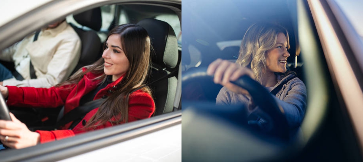 Femeile care conduc o mașină