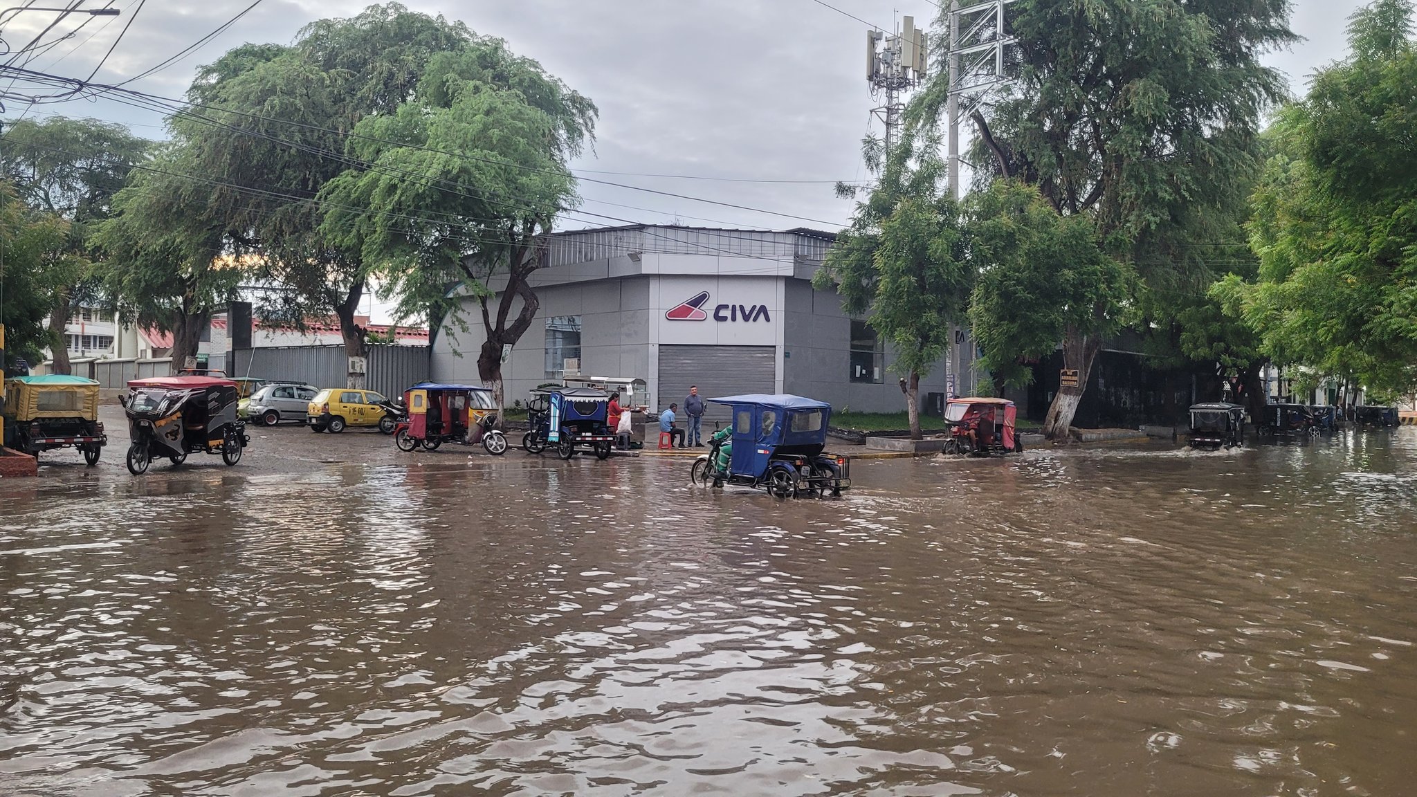 Inundaciones en Perú tras fuertes lluvias el 3 de febrero