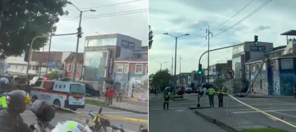 Accidente de tránsito sector Chapinero.