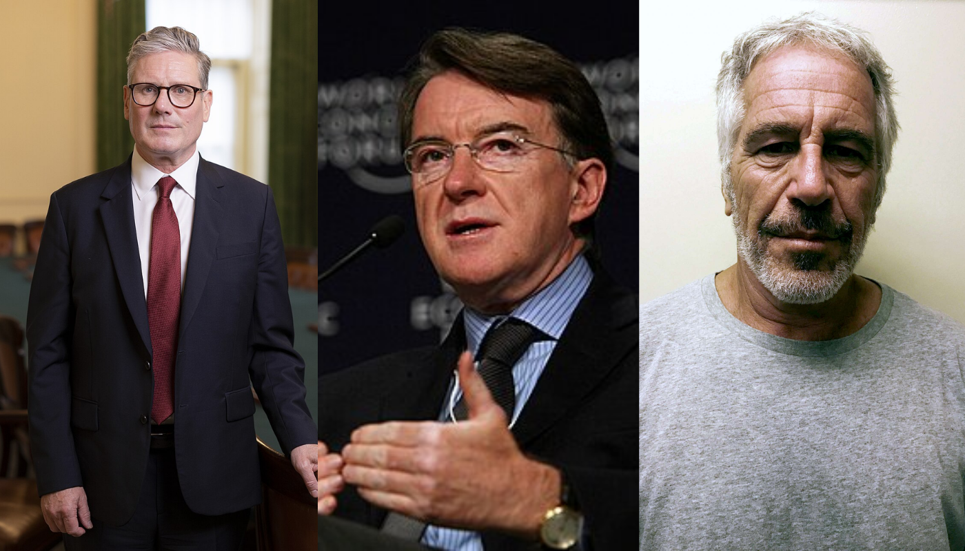 Keir Starmer, Peter Mandelson y Jeffrey Epstein
