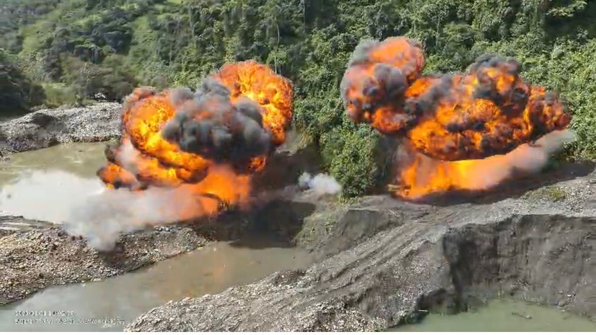 La intervención a la mina.