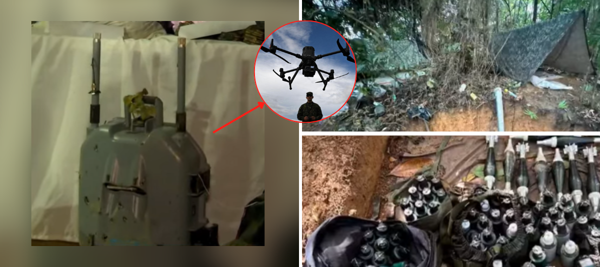 El dispositivo antidrones que tenía en su poder el Eln.