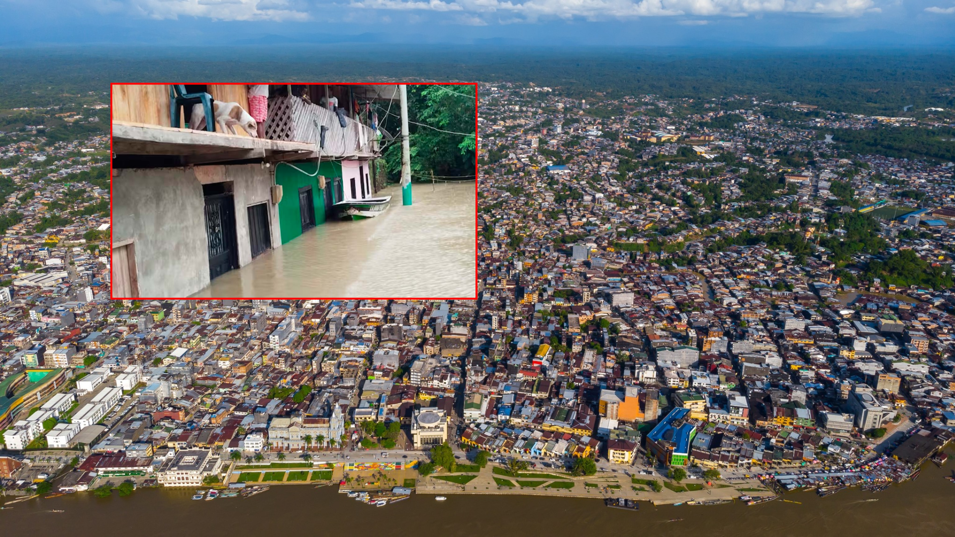 Más de 60.000 personas se habrían visto afectadas por la emergencia climática en el Chochó.