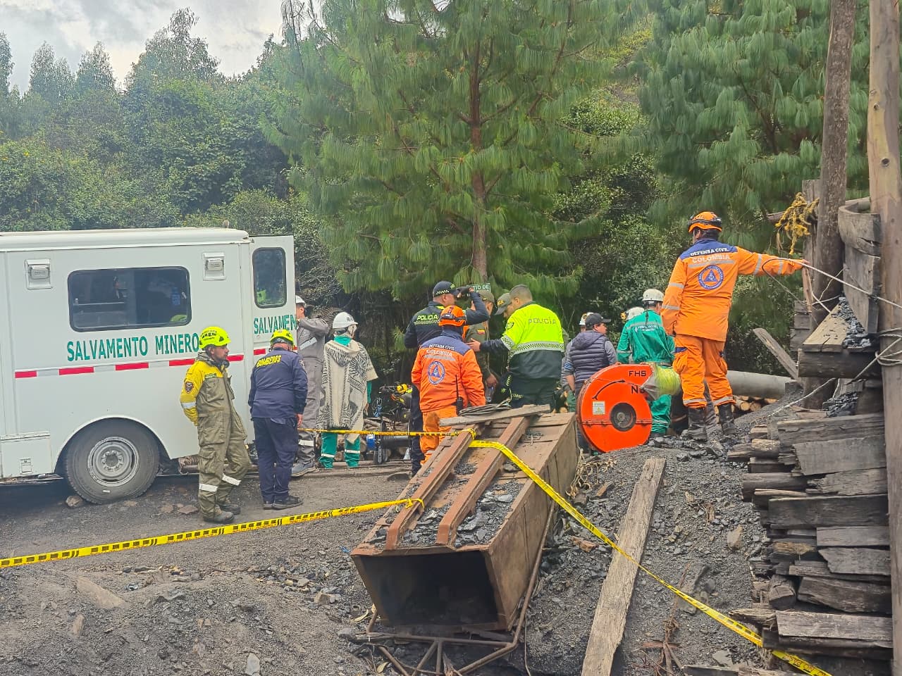 Explosión de una mina en Guachetá, Cundinamarca