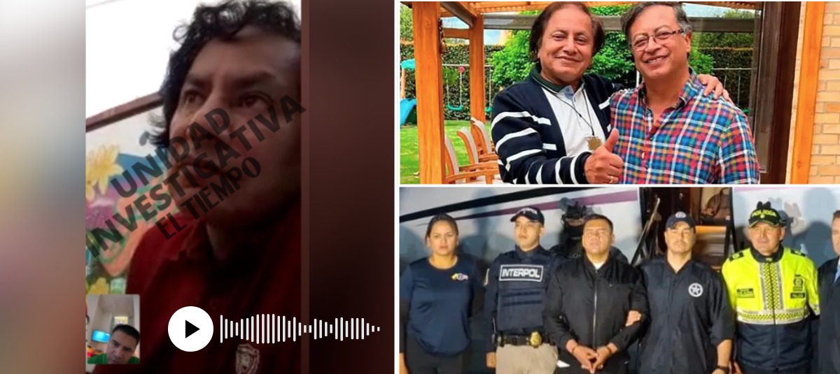 Juan Fernando Petro, Gustavo Petro y Andrés Felipe Marín