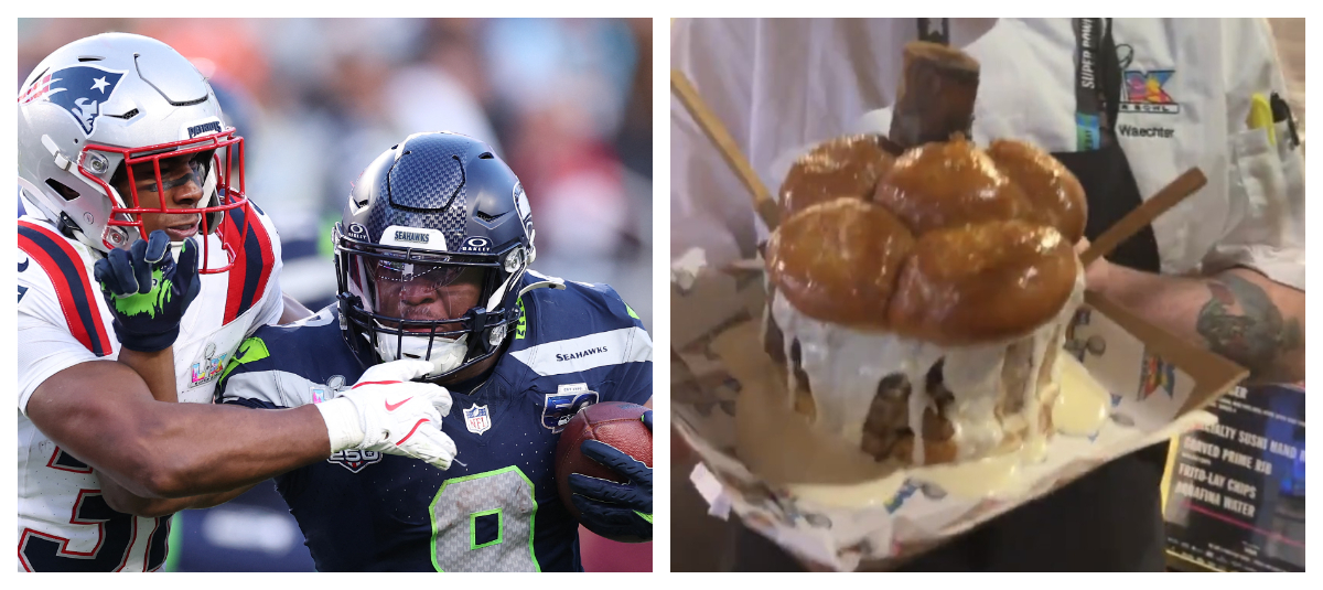 Hamburguesa en el Super Bowl