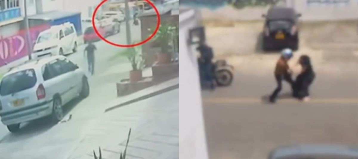 Vídeo de robo en Bogotá.