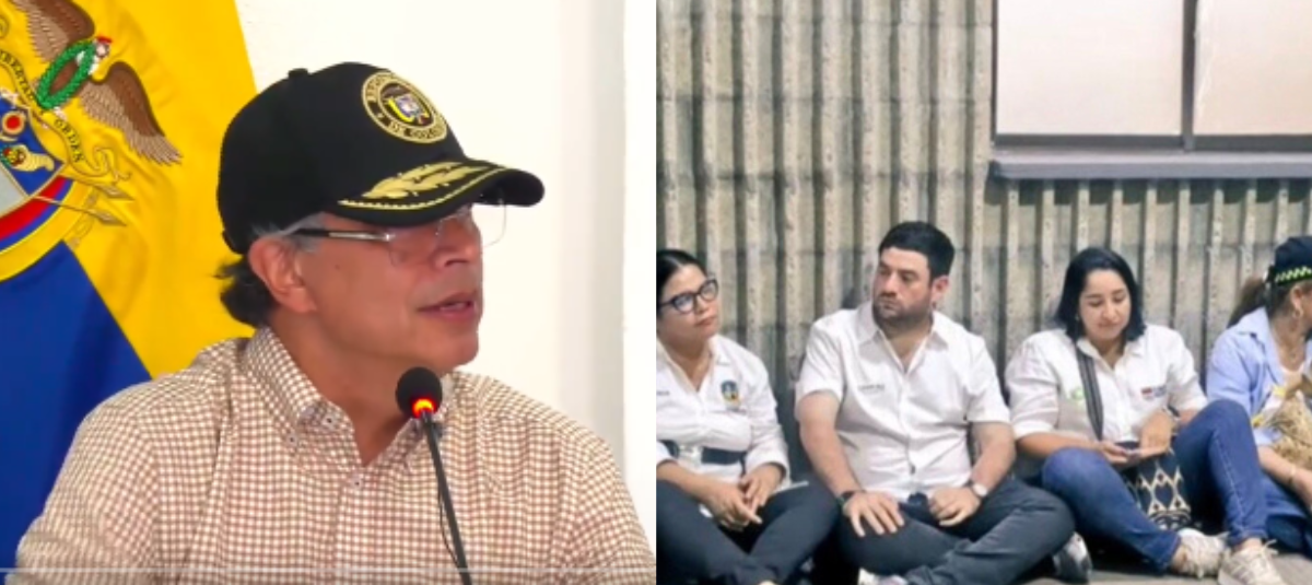 El presidente Petro respondió a alcaldes de Córdoba tras fotos sentadas en el suelo antes de consejo de ministros