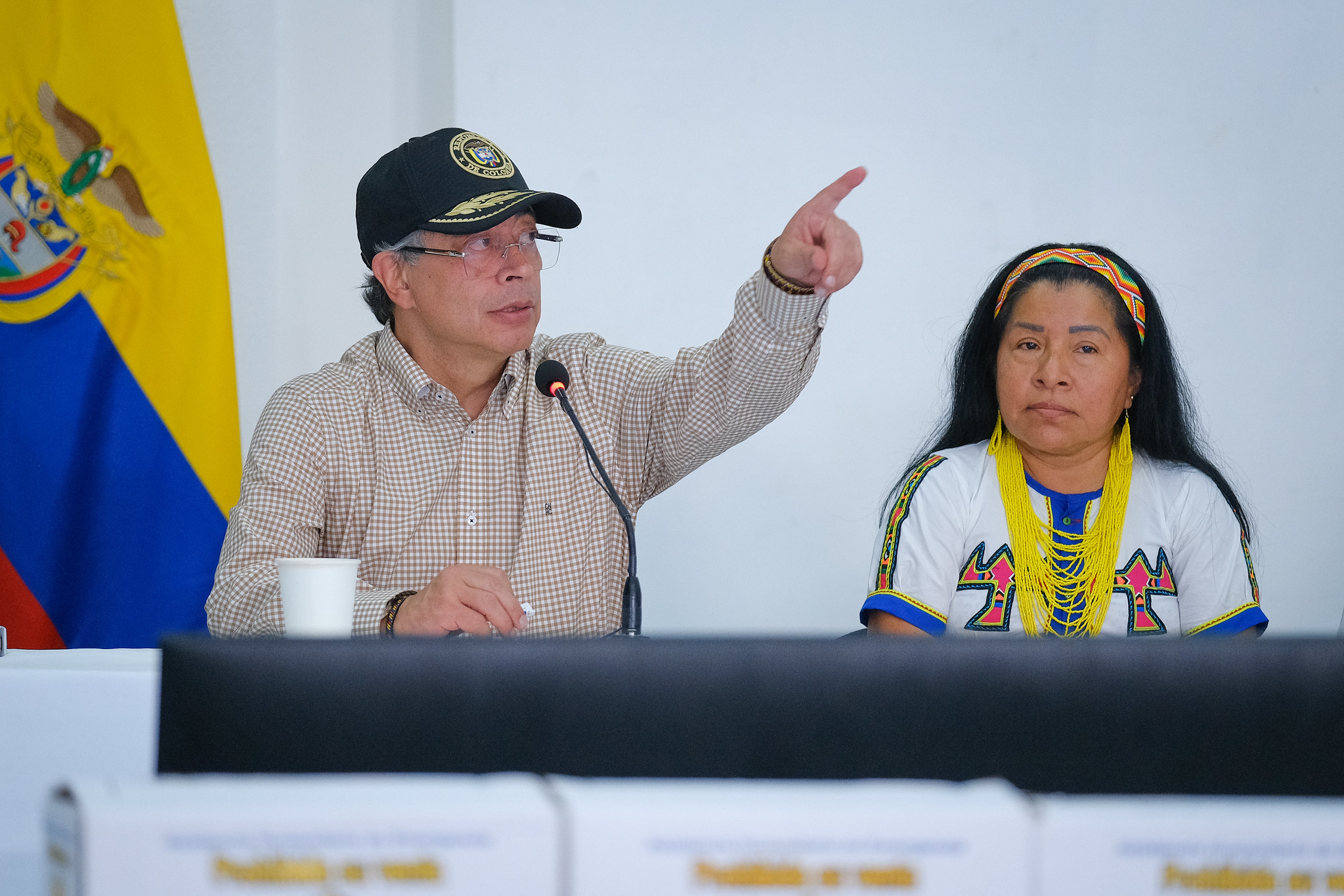 El presidente Gustavo Petro en consejo de ministros en Córdoba.