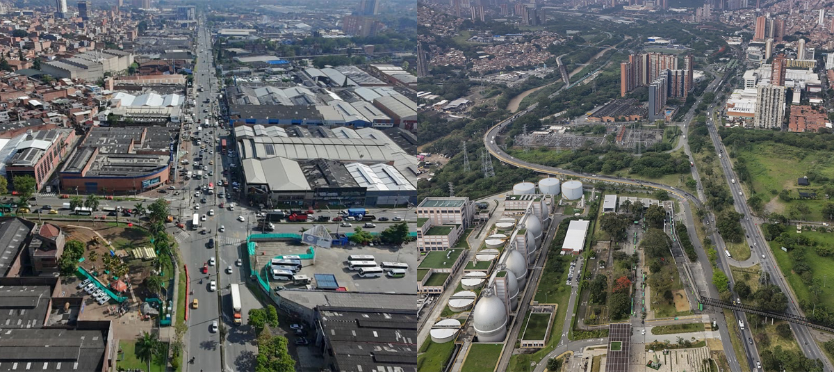 Obras viales en el Valle de Aburrá