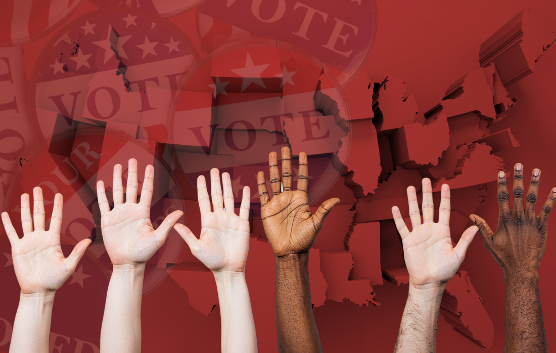 Collage elecciones Estados Unidos