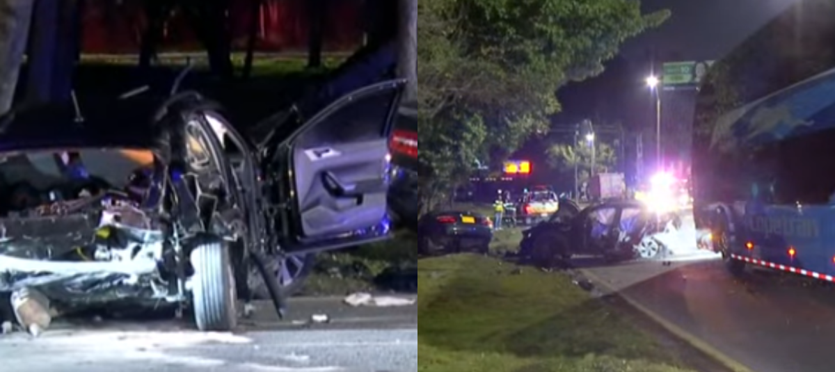 Fallecieron dos personas en grave accidente en Bogotá.
