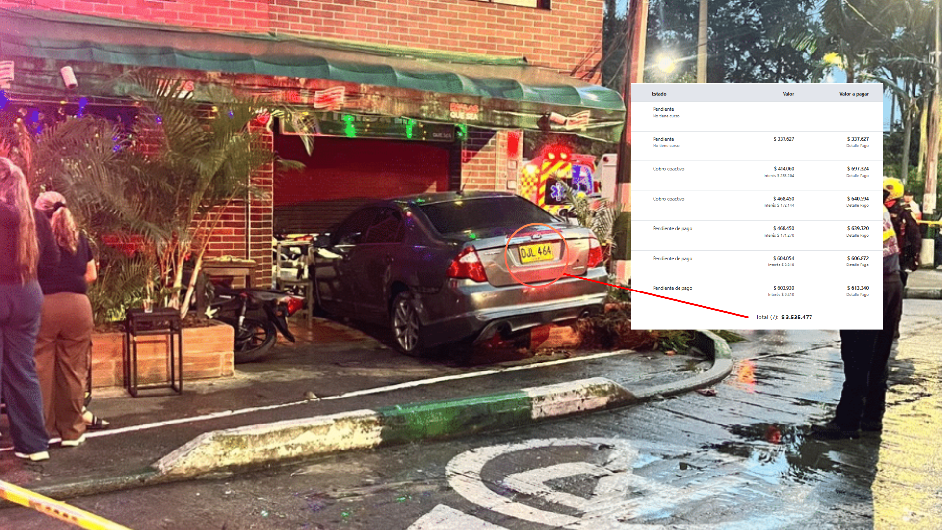 Un accidente inusual tuvo lugar este viernes en Sabaneta y un hombre perdió la vida. El registro de infracciones asociado al vehículo implicado da indicios de alarma.