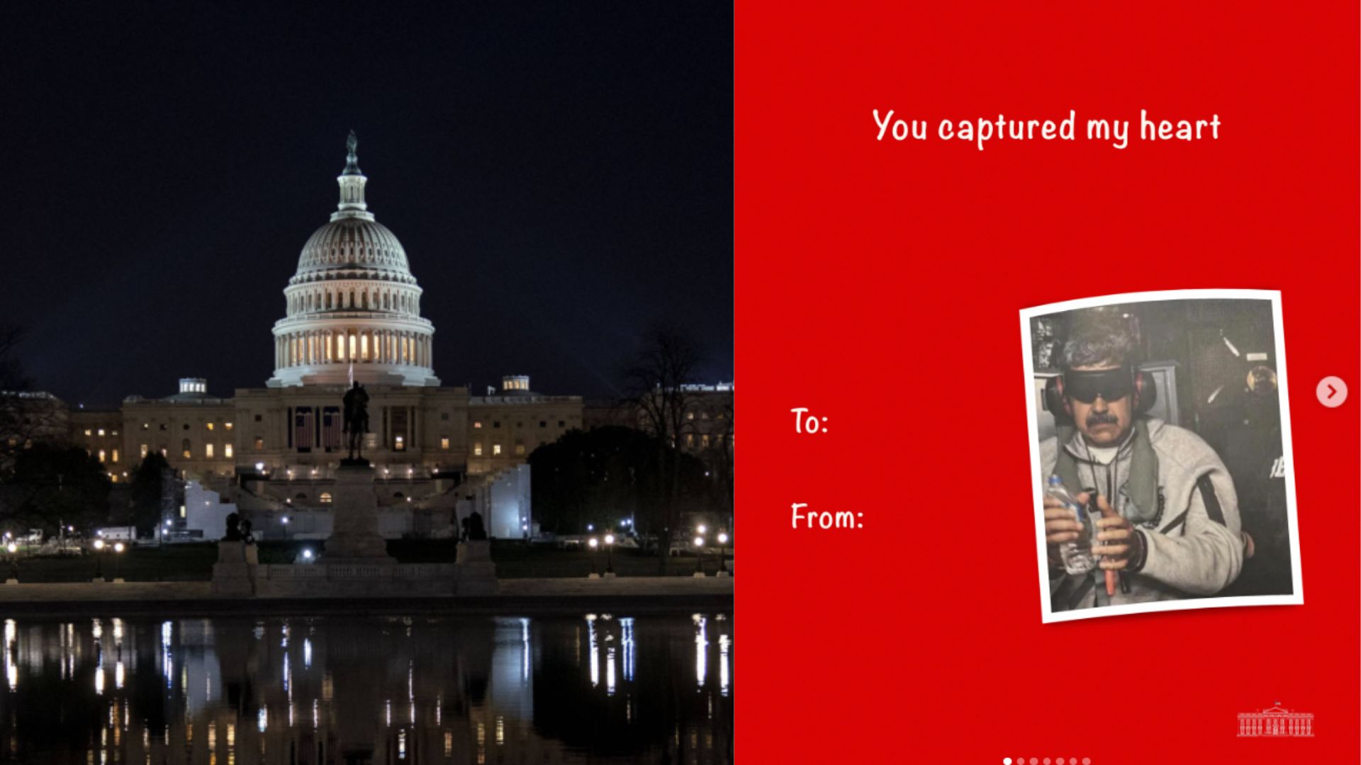 Casa Blanca y carta de San Valentin.