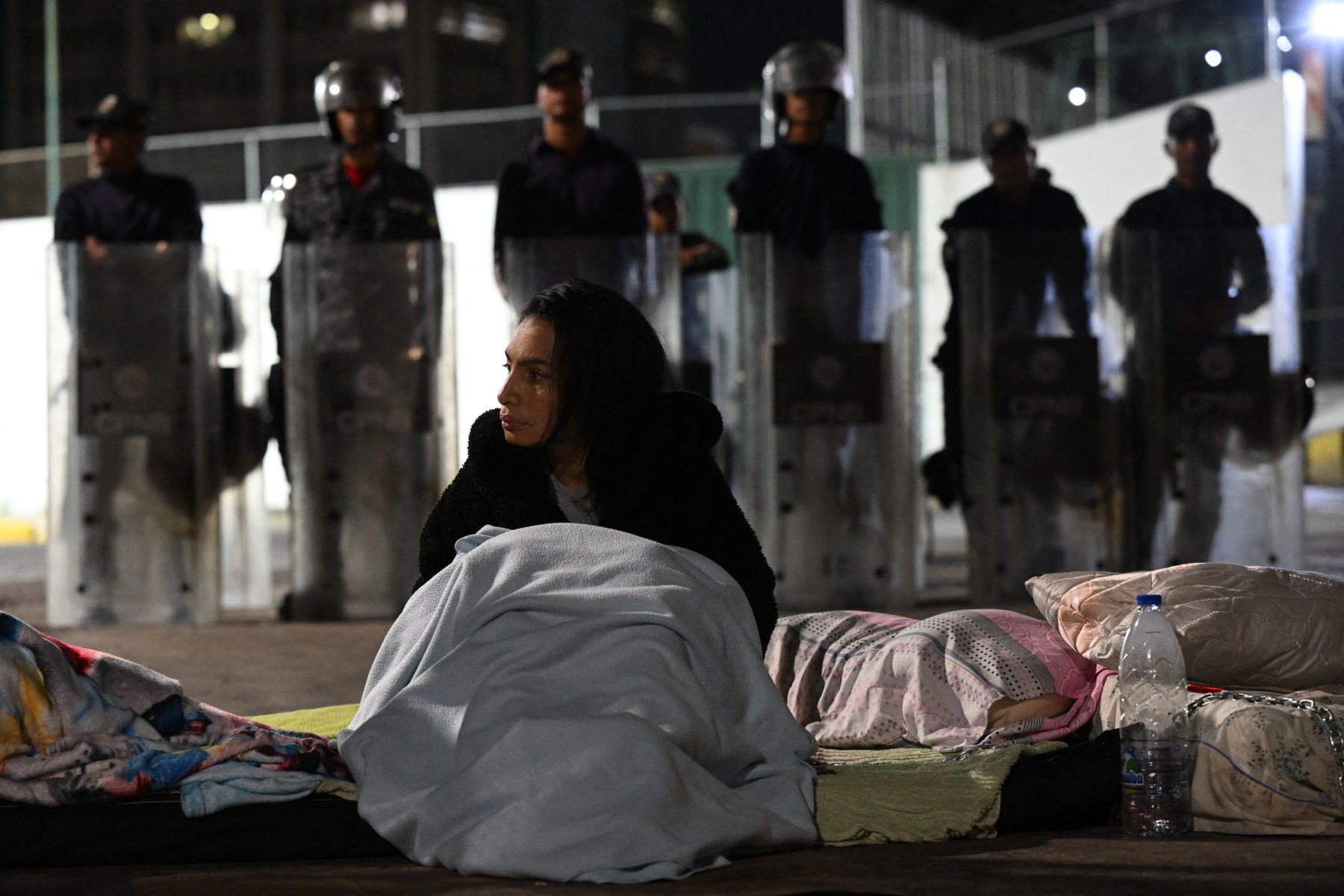 Huelga de hambre de familiares de presos políticos en Caracas.