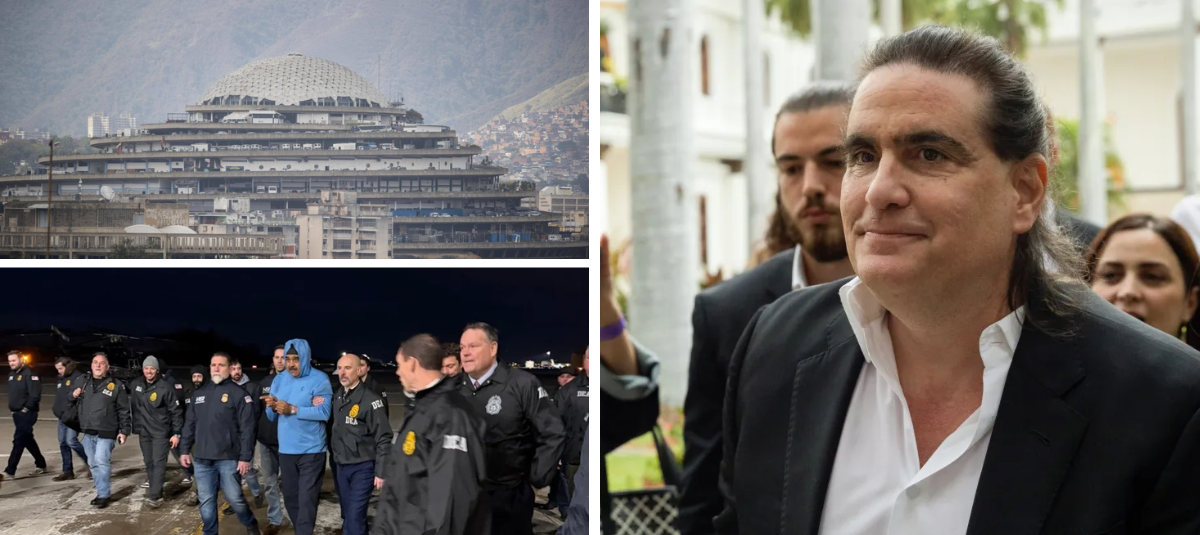 Álex Saab y Nicolás Maduro