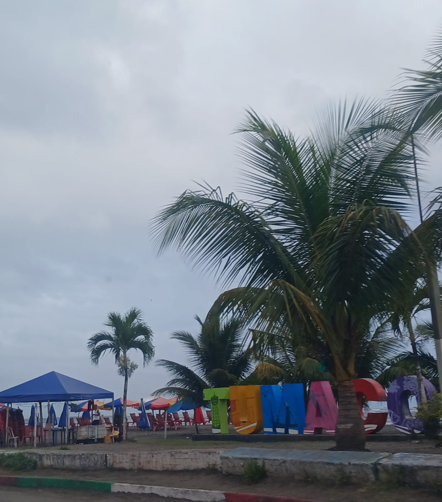 Casco urbano de Tumaco, cerca de la playa.