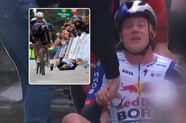 Maxim Van Gils  y su fuerte golpe