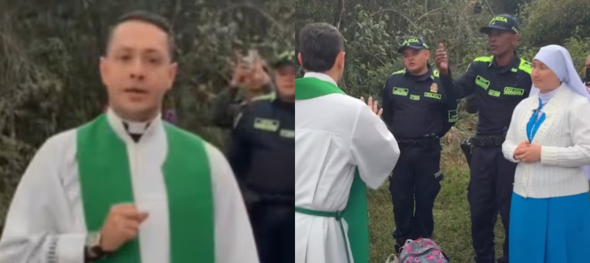 Video muestra fuerte discusión entre un sacerdote y una monja en medio de una misa en Guarne, Antioquia