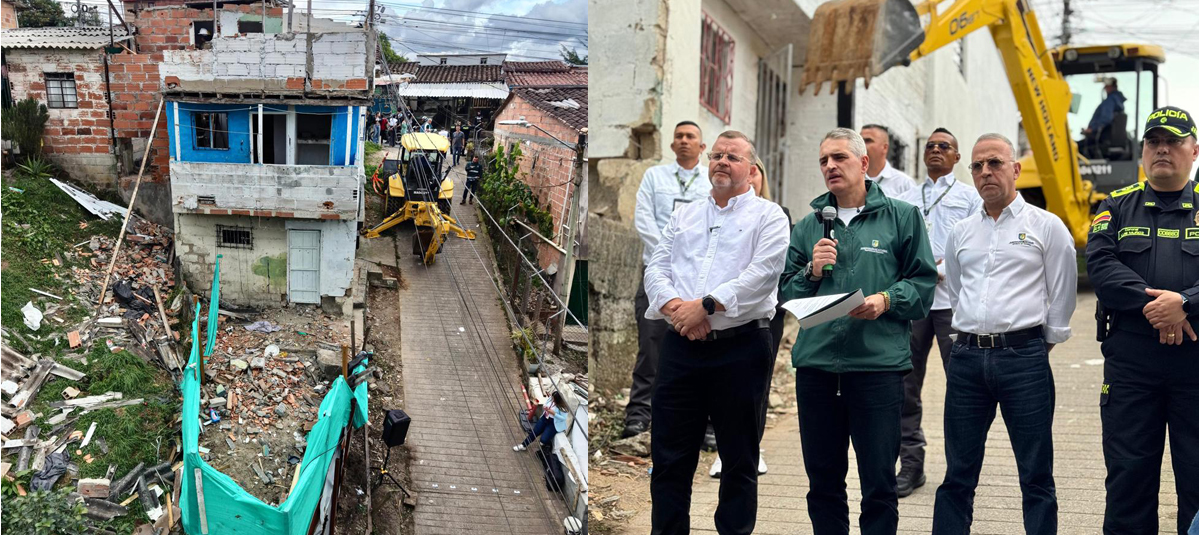 Casas de vicio demolidas en Antioquia