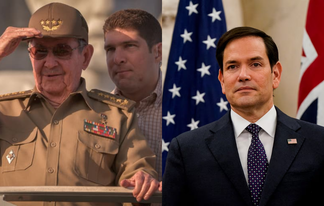 Raúl Guillermo Rodríguez Castro, nieto de Raúl Castro, y Marco Rubio