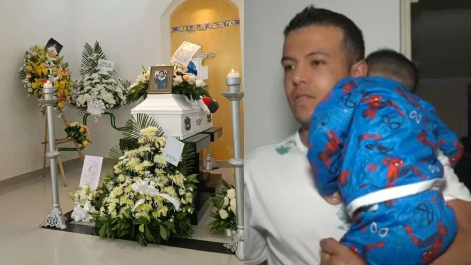Kevin Acosta y su primo Ethan Sebastián Barrera.