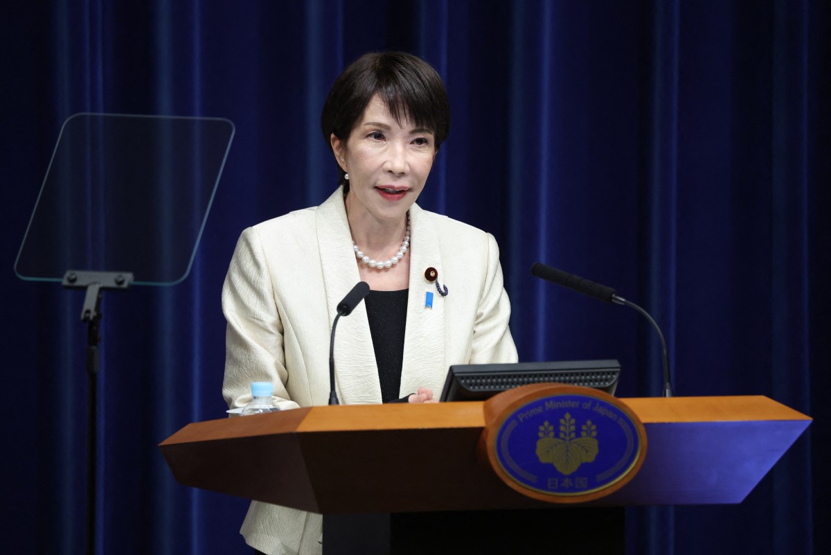 La primera ministra de Japón y presidente del Partido Liberal Democrático (PLD), Sanae Takaichi