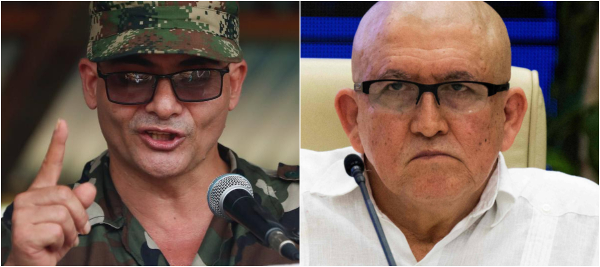 Alias Iván Mordisco y alias Antonio García.