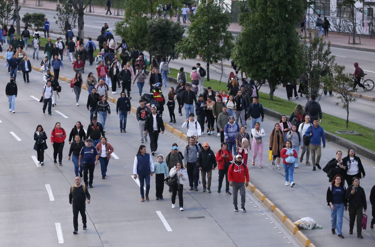 Bloqueos en la calle 26.