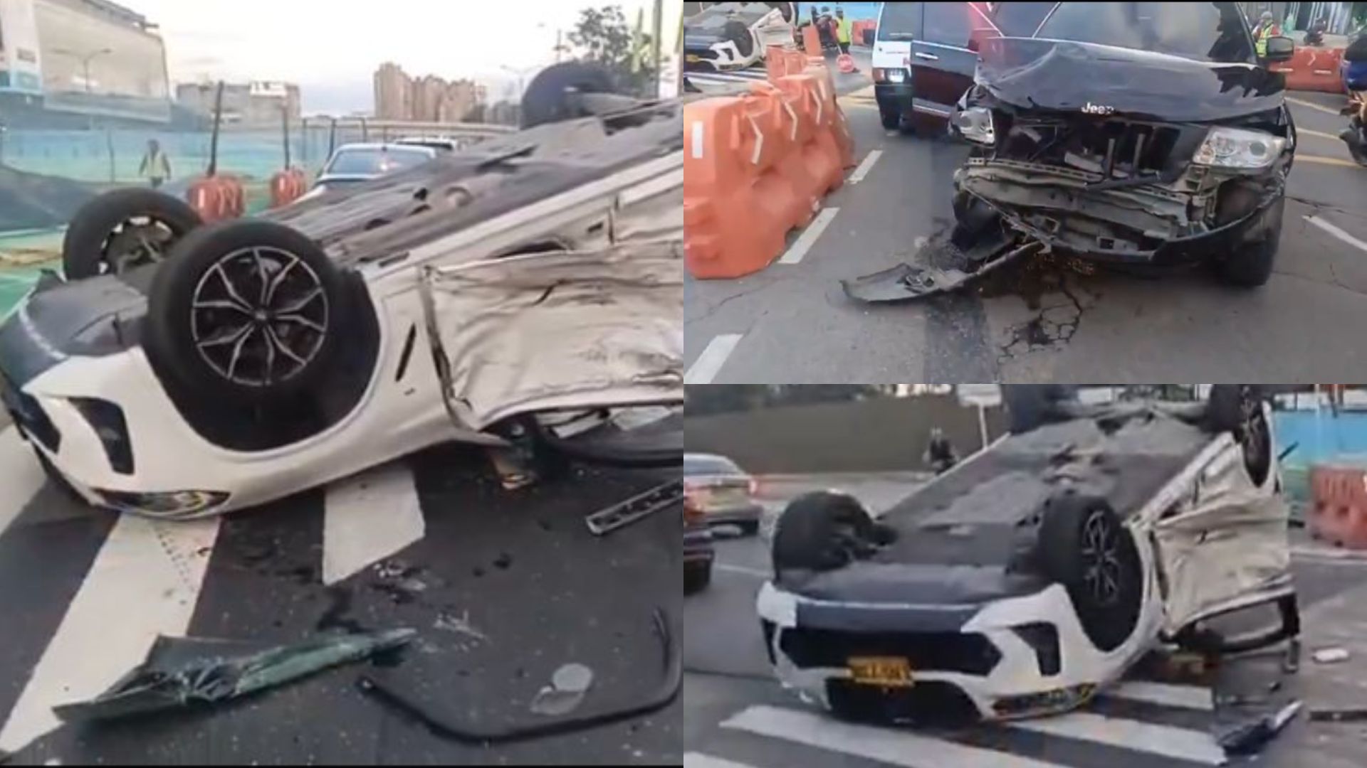 Accidente calle 100 con carrera 53.