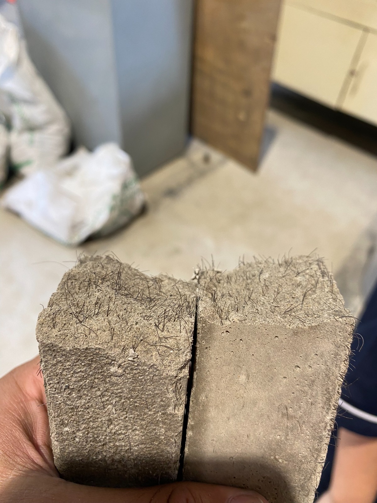 Cabello humano para construccion