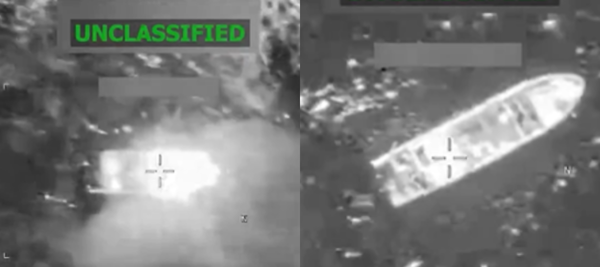 Ataque a embarcación en el Pacífico.