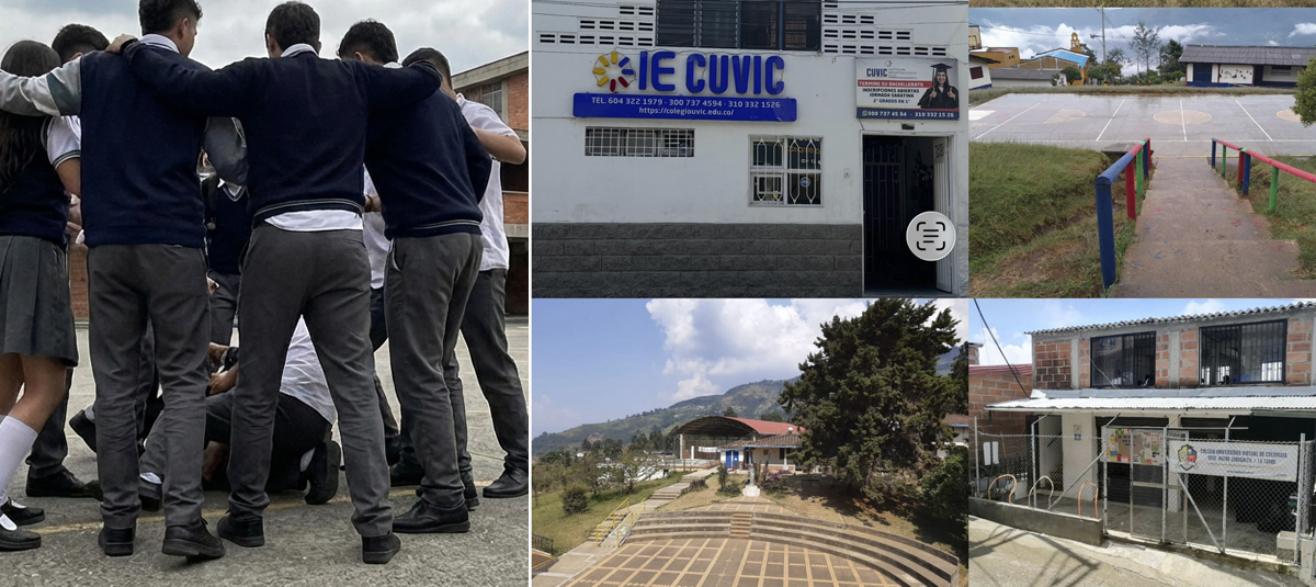 Riña de estudiantes en Bello
