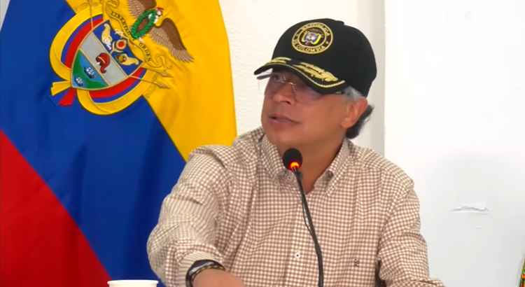 Gustavo Petro en el consejo de ministros del 10 de febrero desde Montería.
