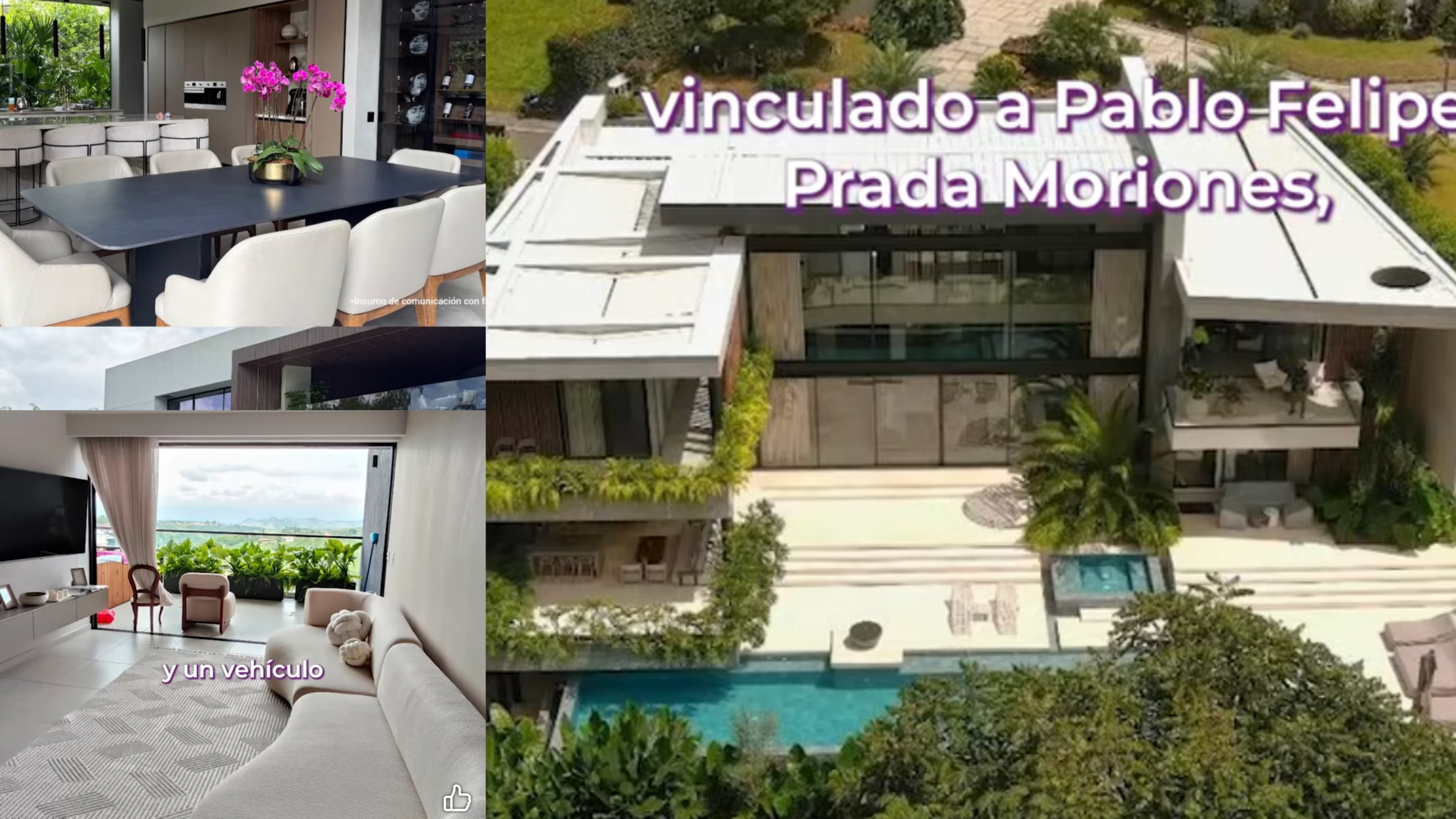 Mansión de 10 mil millones de capo colombiano preso en España, Malabar, en Cerritos y