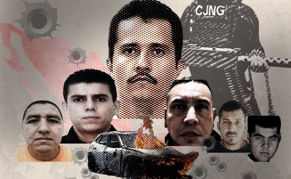 Collage El Mencho / Cartel Jalisco Nueva Generación