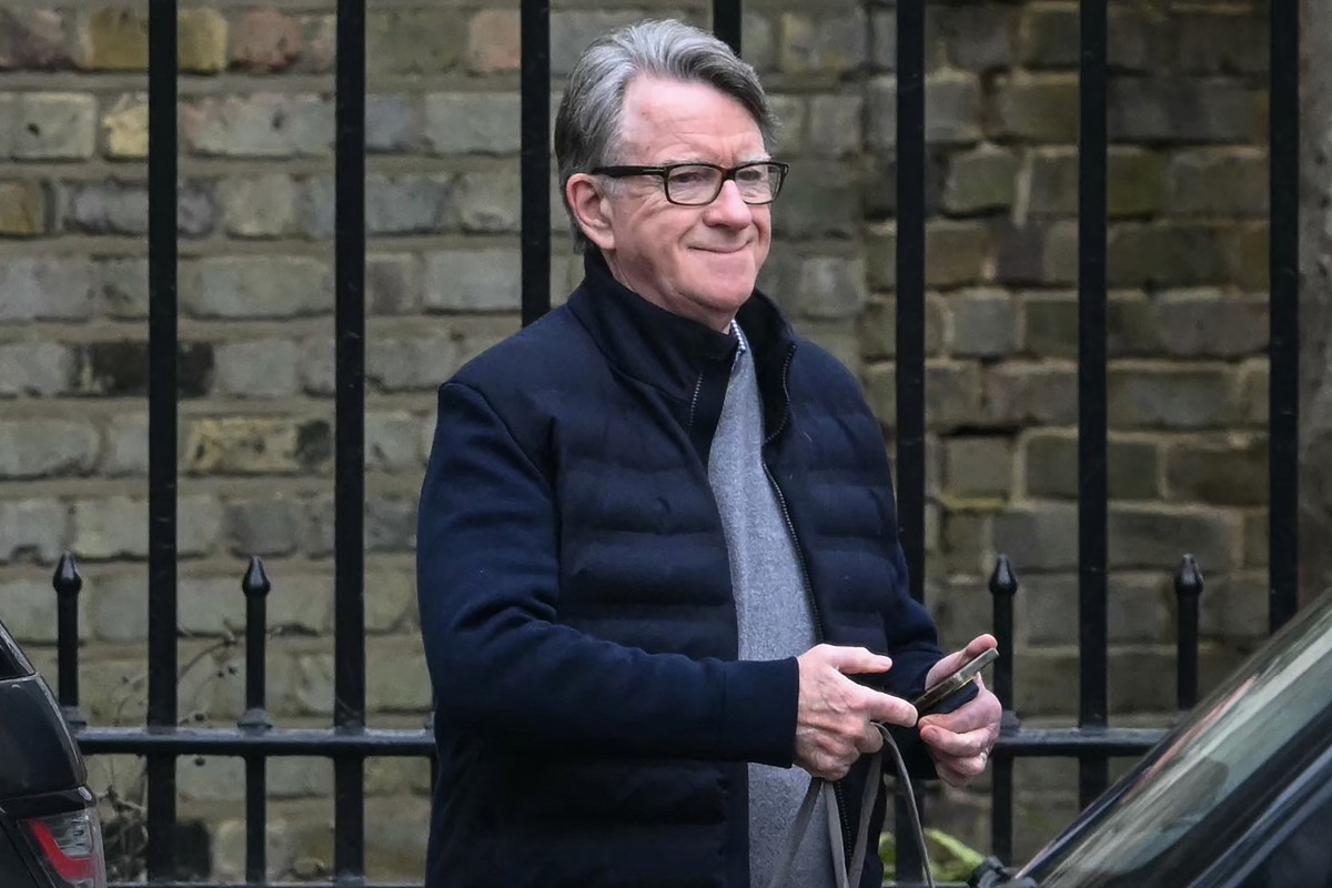 El exembajador del Reino Unido en Estados Unidos, Peter Mandelson, en Londres