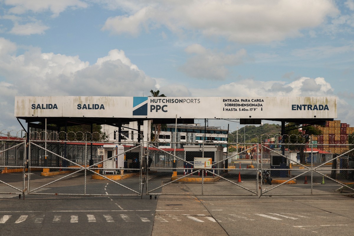 Esta vista muestra la entrada del Puerto de Balboa, administrado por CK Hutchison Holdings.