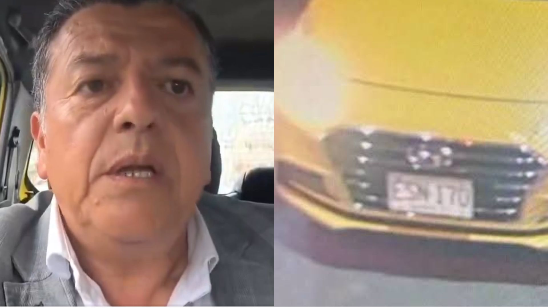 Hugo Ospina, representante del gremio de taxistas.