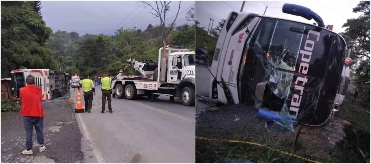 Accidente de autobús de Copetrán en Boyacá.