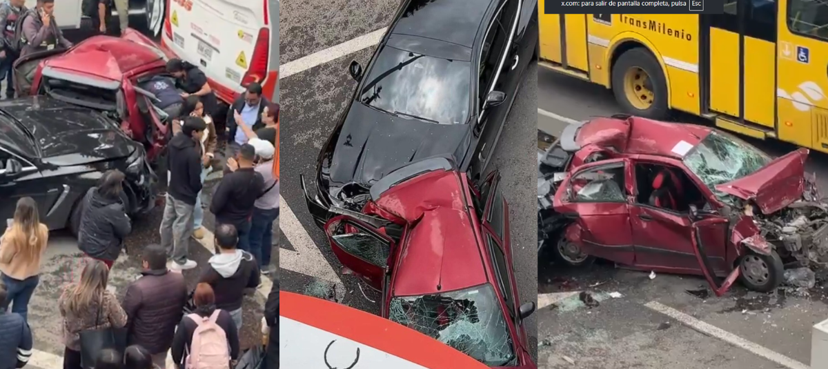 Videos del grave accidente en el norte de Bogotá