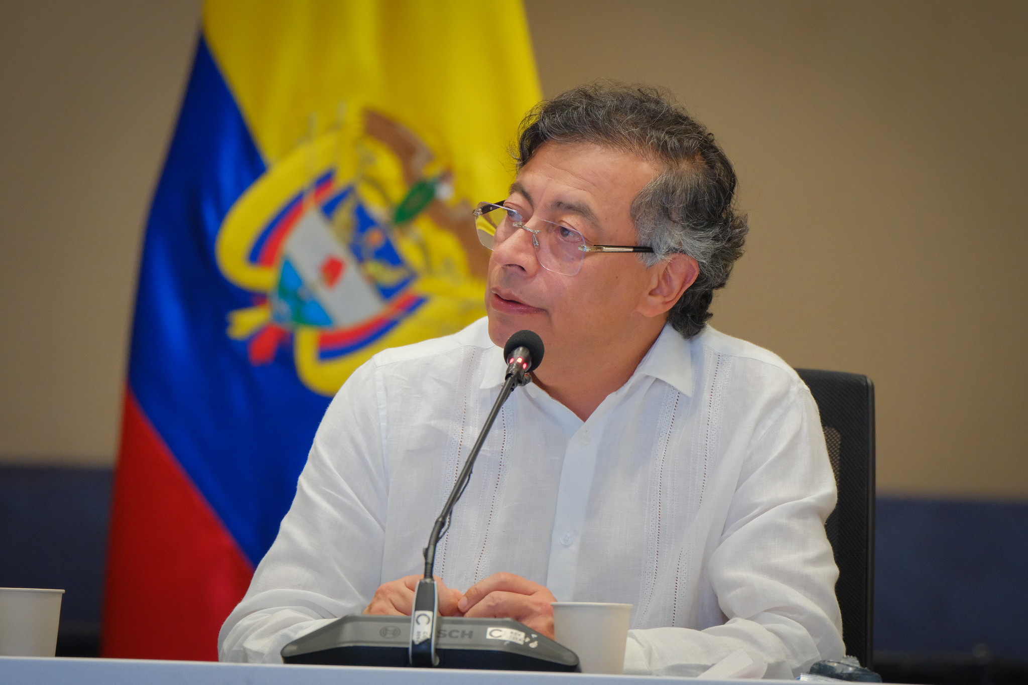 El presidente Gustavo Petro en Cartagena.