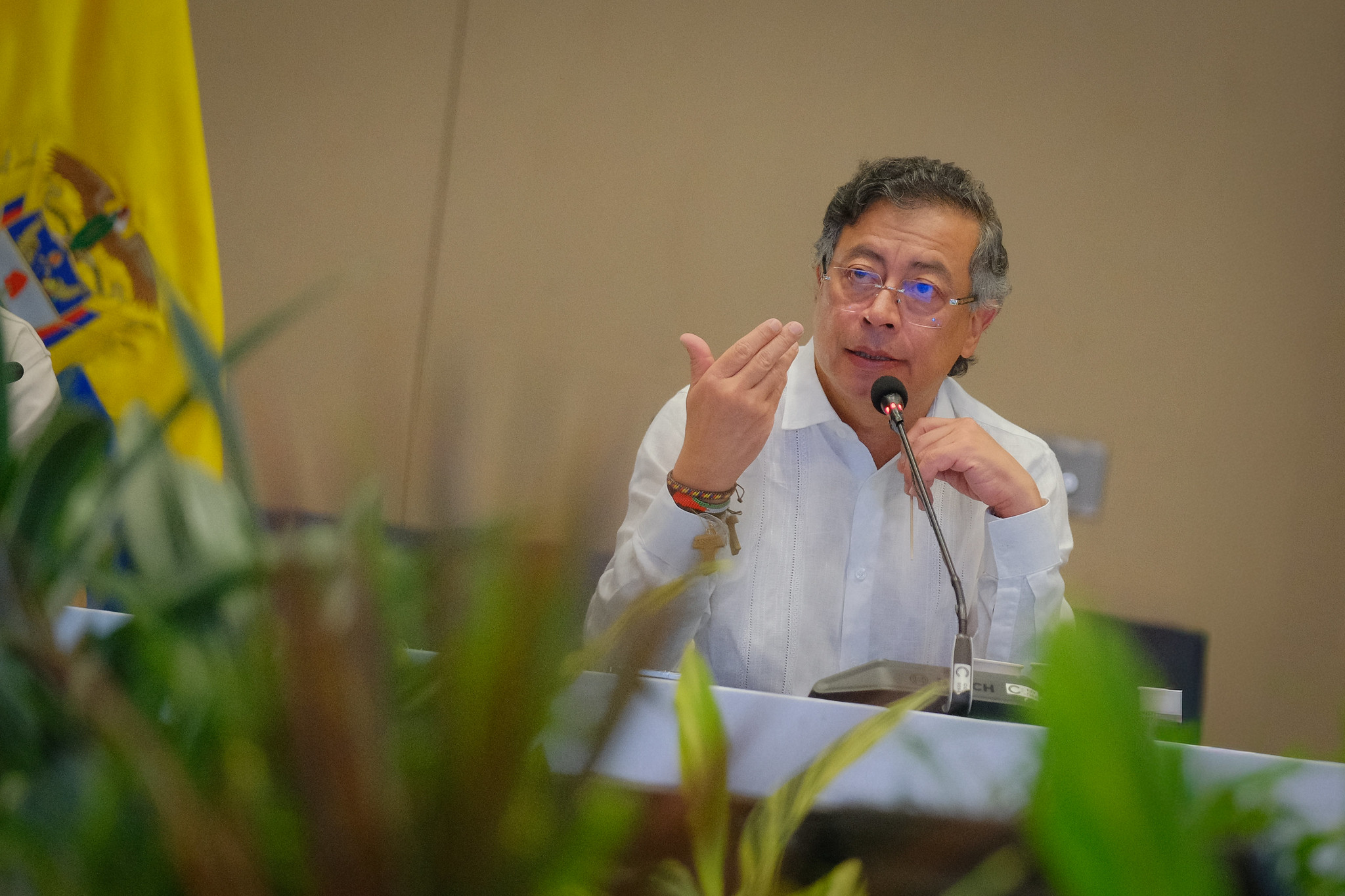 El presidente Gustavo Petro en Cartagena.