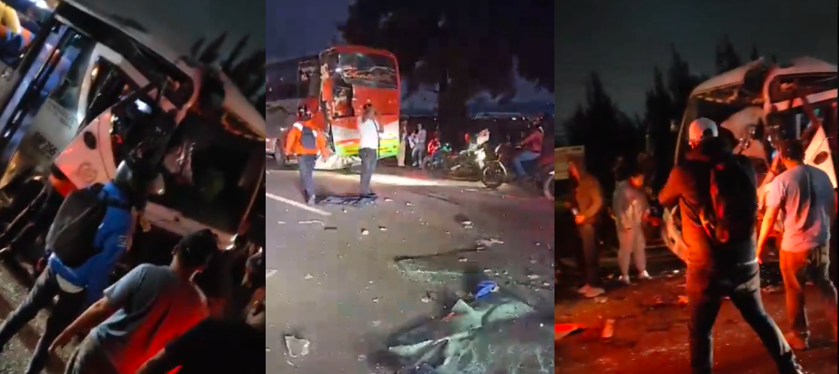 Accidente vía Bogotá - La Vega.